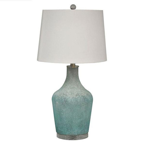 Mist, 26.5" Aqua Glass Table Lamp (Set of 2)