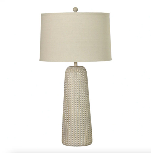 Marissa, 31" Beige Resin Table Lamps (, Coastal Transitional Look) (Set of 2)