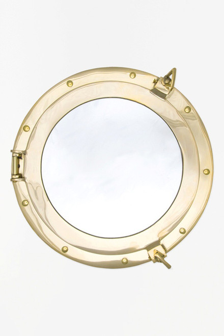 Porthole Mirror Premium Solid Brass - 10.2"