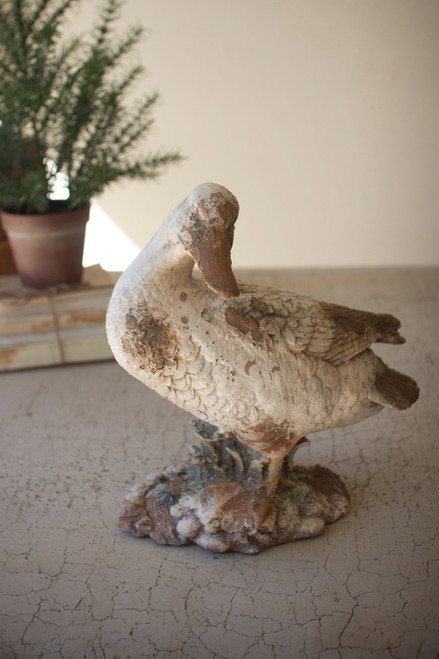 Faux Concrete Duck - Head Up