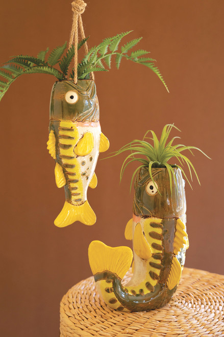 Tabletop Largemouth Bass Vase