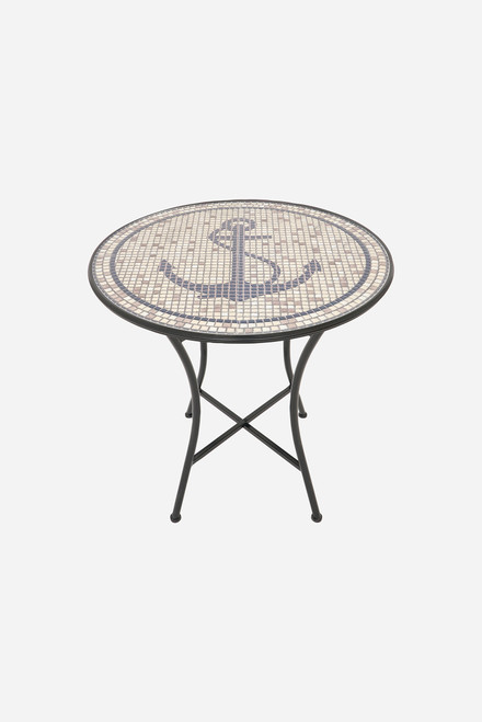 Anchor Mosaic Tile Folding Table 