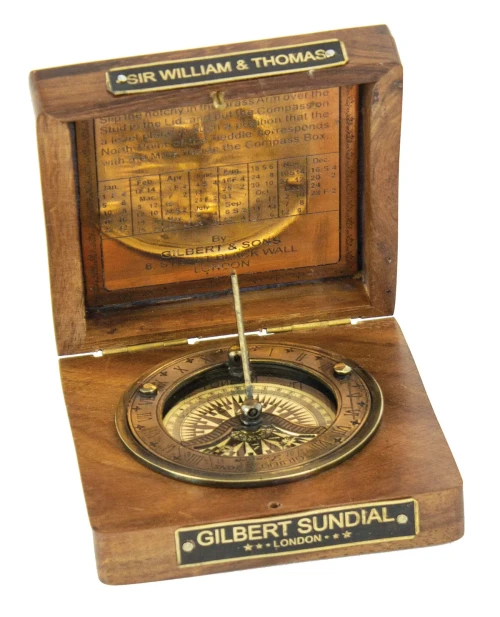 Sundial Compass in Box - 4" - Set of 2