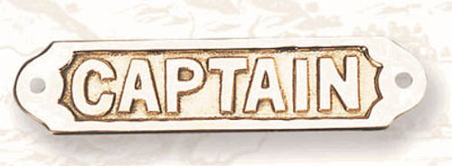 Nautical Captain's Word Sign- Nautical Décor, Door Plaques – The