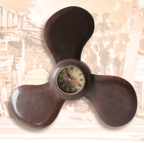 Wooden Propeller Clock - 16.5"