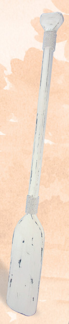 Distressed White Wooden Paddle - 50"