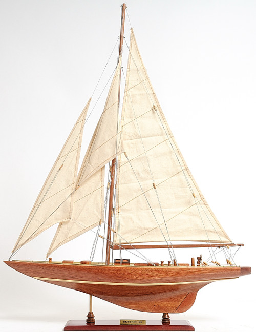 Enterprise Model Yacht 25"  with Optional Personalized Plaque