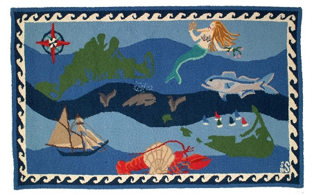 Nantucket Hand Hooked Wool Rug