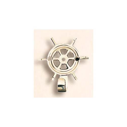 Brass Coat Hanger - Ship Wheel