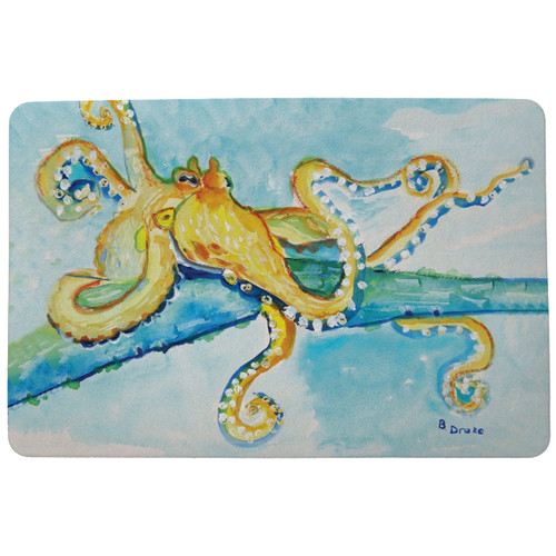 Gold Octopus Door Mat