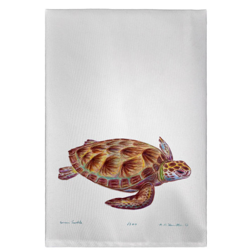 Green Sea Turtle Guest Towels - Set of 4