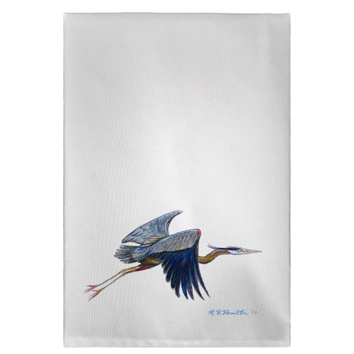 Eddie's Blue Heron Guest Towels - Set of 4