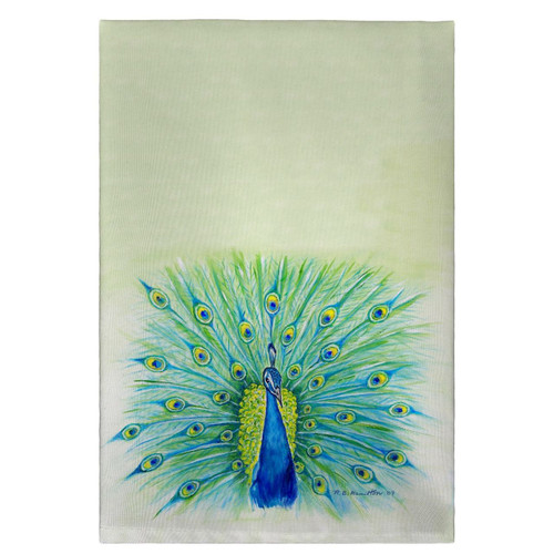 Peacock Guest Towels - Set of 4