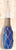 Glass Bottle Float with Net - Blue