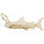 Great White Shark Charm - Gold Plate, 10k Gold, 14k Gold