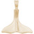 Orca Whale Tail Charm - Gold Plate, 10k Gold, 14k Gold