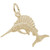 Sailfish Charm - Gold Plate, 10k Gold, 14k Gold