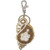 Gold Triton Key Ring - Mother of Pearl & Beads - 3" - Front