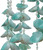 Colorful Seashell and Rattan Hat Wind Chime - 18" - Set of 2