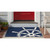 Frontporch Ship Wheel Indoor/Outdoor Rug - Navy - 4 Sizes - Lifestyle