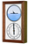 Kayaker Mechanically Animated Tide Clock - Deluxe Mahogany Frame