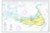 Nantucket, MA Nautical Chart Placemats - Set of 4