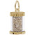 Freeport Sand Capsule Gold Charm - Gold Plate, 10k Gold, 14k Gold