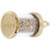 Freeport Sand Capsule Gold Charm - Gold Plate, 10k Gold, 14k Gold