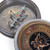 Compass w/ US Navy Engraving on Lid, Antiqued Brass