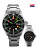 Del Mar Men's  Sportsman's Watch Super Glo - Black Face - Nautical Flags
