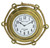 Porthole Clock - Antique Brass Finish with Rope Accent - 23.5"