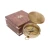 Compass w/ Lid & Inlaid Wooden Box -  Antiqued Brass