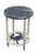 Navy Accent Round End Table with Crab Accent