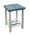 Slate Square Iron End Table with Sailfish Accent