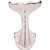 Whale Tail Wall Hook - 4.9" - Set of 4