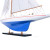 Enterprise Model Yacht 50" H  with Optional Personalized Plaque