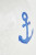 Anchor Lamp - Blue/White- Terracotta- 9"