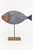 Carved Wooden Fish on Base 16.5"