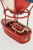 Hot Air Balloon w/ Boat - Red - Metal - 9.8"