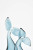 Whale Tail - Handblown Glass - Small - Blue - 9.8"