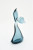 Whale Tail - Handblown Glass - Large - Blue - 11.8"