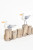 Seagulls On Pilings Coat Hook Rack - Nat/Blue/White - Wood/Metal - 10"