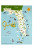 Florida Whimsical Print  12" x 18"