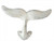 Whale Tail Hooks - Cast Iron Rustic Whitewash - Min of  4