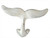 Whale Tail Hooks - Cast Iron Rustic Whitewash - Min of  4