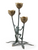 Frog and Flower Trio Candleholder - 19"