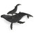 Humpback and Calf Surfacing Wall Art - 26" Humpback and Calf Surfacing Wall Art - 26"