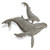 Humpback and Calf Surfacing Wall Art - 26" Humpback and Calf Surfacing Wall Art - 26"