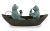 Rowboat Picnic Garden Sculpture - 10"