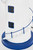 Lighthouse w/ Spiral Staircase- Plug-In- White/Blue 15" Lighthouse w/ Spiral Staircase- Plug-In- White/Blue 15"